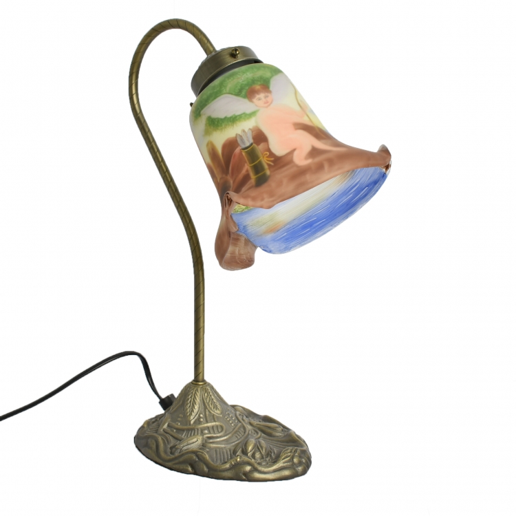 ΦΩΤΙΣΤΙΚΟ ΕΠΙΤΡΑΠΕΖΙΟ ΜΕ ΖΩΓΡΑΦΙΣΤΟ ΚΑΠΕΛΟ Γυαλί 17*39