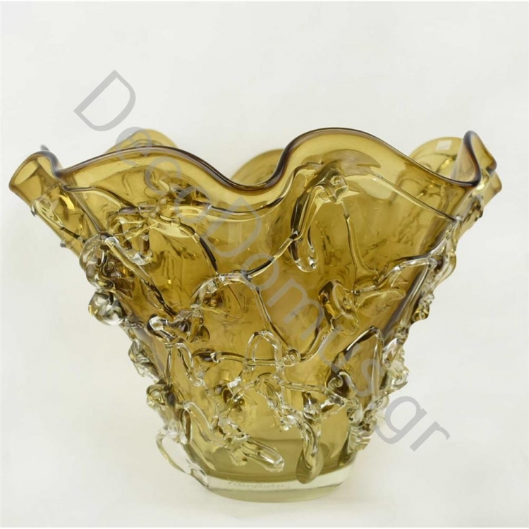 ΒΑΖΟ ΜΕΛΙ ΑΝΑΓΛΥΦΟ Γυαλί Φ42*27