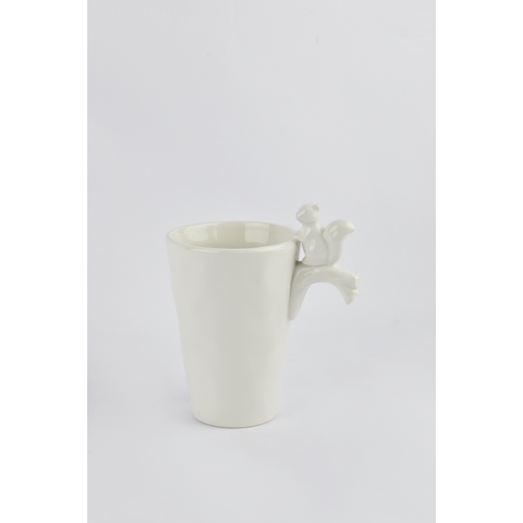 ΚΟΥΠΑ ΛΕΥΚΗ ΜΕ ΣΚΙΟΥΡΟ Πορσελάνη 14*4*15