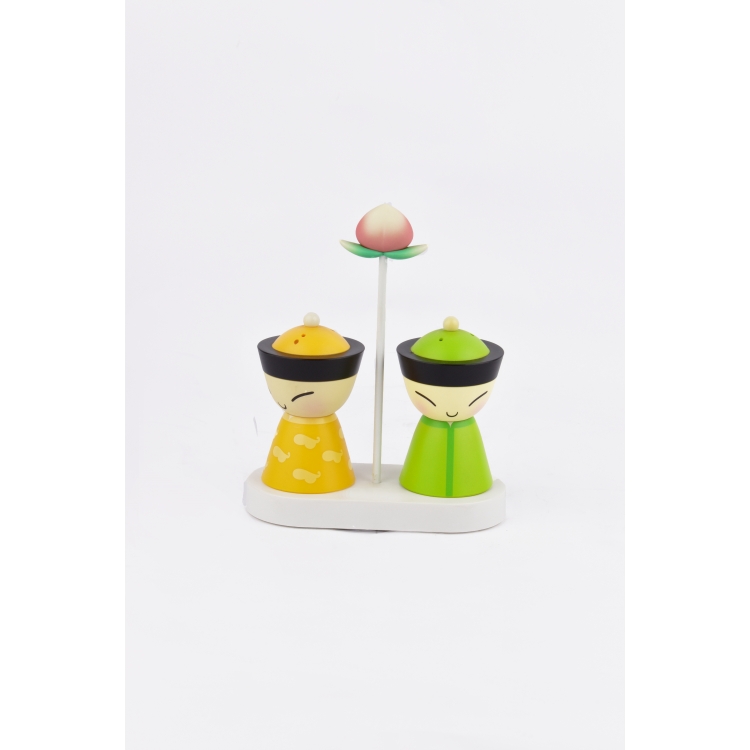 ΑΛΑΤΟΠΙΠΕΡΙΕΡΑ ΚΙΤΡΙΝΟ-ΠΡΑΣΙΝΟ ΣΕΤ 2 ΤΜΧ Συνθετικό 12.5*6*15.5