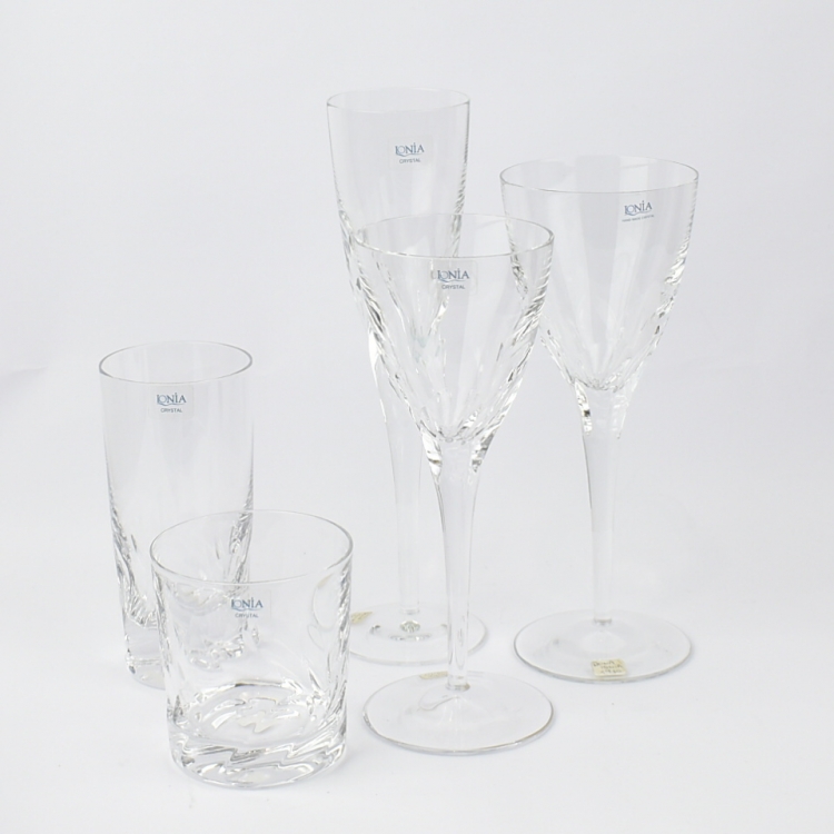 ΣΕΤ ΠΟΤΗΡΙΑ 60 ΤΜΧ ( ΣΑΜΠΑΝΙΑΣ,ΚΡΑΣΙΟΥ,ΝΕΡΟΥ,ΣΩΛΗΝΑΣ,ΟΥΙΣΚΙ) DONA Κρύσταλλο