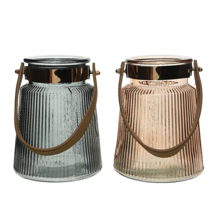 ΚΗΡΟΠΗΓΙΟ ΜΕ ΛΑΒΗ ΔΕΡΜΑΤΙΝΗ ΜΕΓΑΛΟ Γυαλί 17*17*21.5