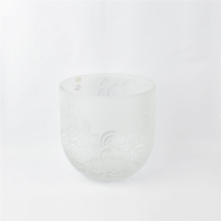 ΒΑΖΟ ΧΕΙΡΟΠΟΙΗΤΟ ΓΥΑΛΙΝΟ ΧΑΡΑΓΜΕΝΟ ΓΥΑΛΙ ΨΗΛΟ Γυαλί Φ17x24.5