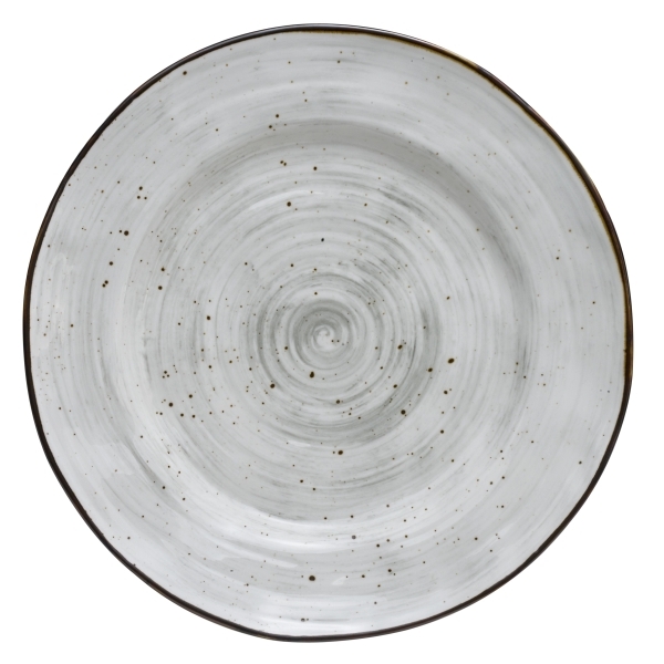 HFA Πιατέλα Σερβιρίσματος Country Στρογγυλή Φ30 Grey (New Bone China) Πορσελάνη Φ30