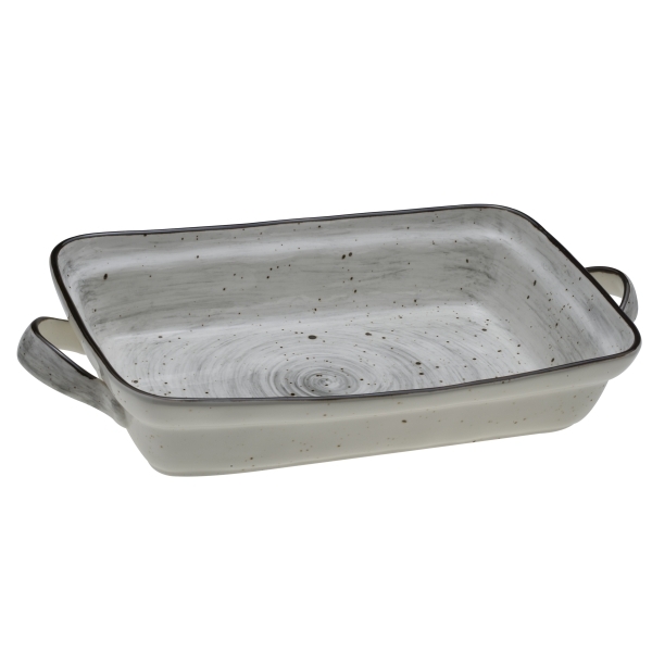 HFA Ταψί Πυρίμαχο Country Ορθογώνιο Grey (New Bone China) Πορσελάνη 41.5*23.8*6.8