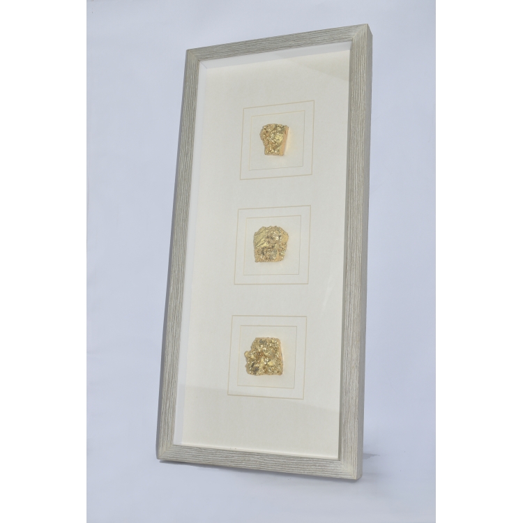 ΠΙΝΑΚΑΣ ΜΕ ΧΡΥΣΑ ΠΕΤΡΩΜΑΤΑ Ξύλο 66*30*4