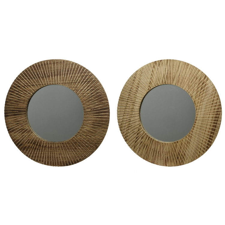 ΚΑΘΡΕΠΤΗΣ ΣΤΡΟΓΓΥΛΟΣ ΜΕΓΑΛΟΣ 2 ΧΡΩΜΑΤΑ Ξύλο 88*88*2.5