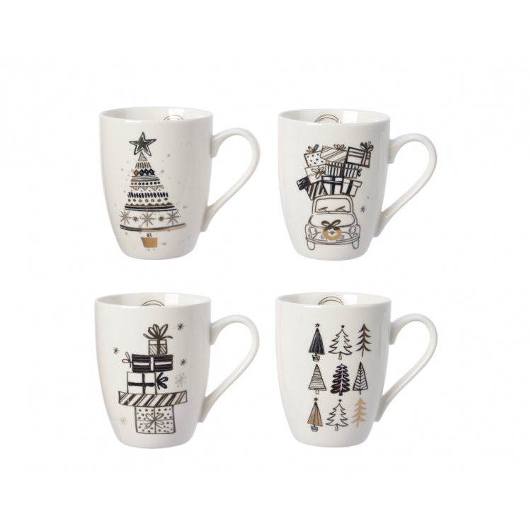 ΚΟΥΠΑ ΛΕΥΚΗ ΜΕ ΔΕΝΤΡΑ Πορσελάνη 8*12*11