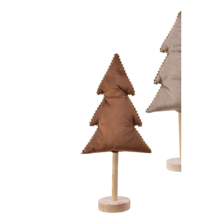 ΔΕΝΤΡΟ ΒΕΛΟΥΔΙΝΟ ΜΕ ΞΥΛΙΝΗ ΒΑΣΗ Ύφασμα 8*8*37