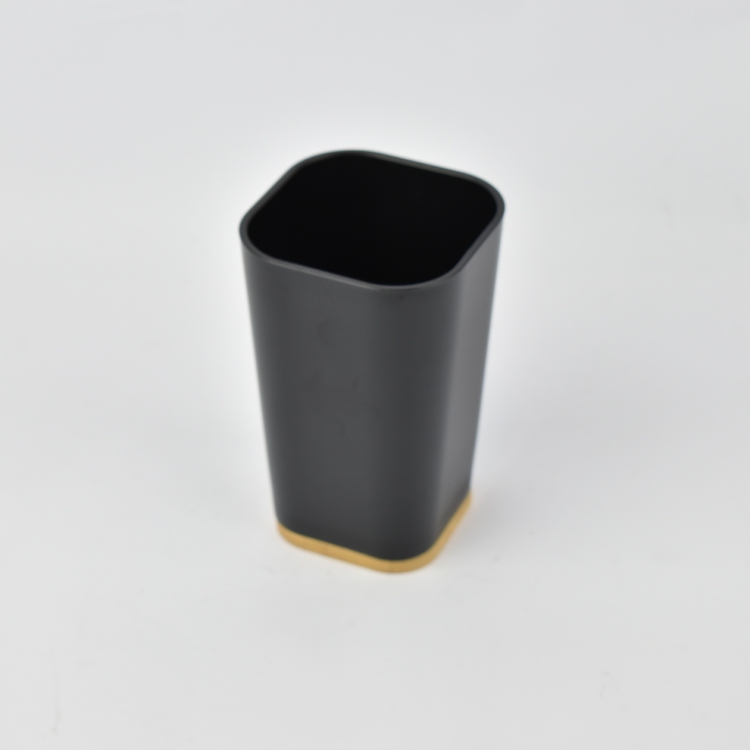 ΘΗΚΗ ΓΙΑ ΟΔΟΝΤΟΒΟΥΡΤΣΕΣ  BAMBOO ΜΑΥΡΗ Συνθετικό 7.5*7.5*12