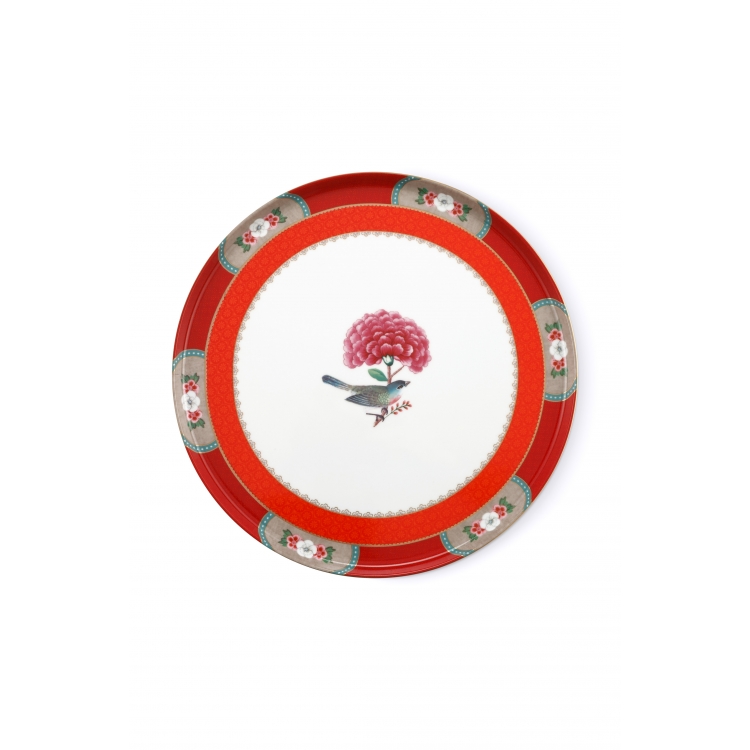 ΠΛΑΤΟ ΚΟΚΚΙΝΟ BLUSHING BIRDS Πορσελάνη Φ32*9