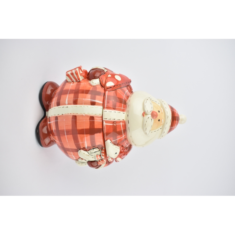 ΜΠΙΣΚΟΤΙΕΡΑ ΚΟΚΚΙΝΗ ΜΕ ΑΓΙΟ ΒΑΣΙΛΗ Πορσελάνη 17*24