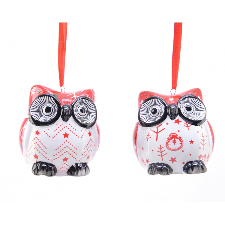 ΣΤΟΛΙΔΙ ΚΟΥΚΟΥΒΑΓΙΑ ΚΟΚΚΙΝΗ-ΛΕΥΚΗ Πορσελάνη 6*6.5*6.8