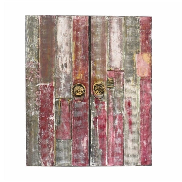 ΠΙΝΑΚΑΣ ΠΟΡΤΑ ΣΕ ΜΟΒ ΜΕ ΓΚΡΙ ΧΡΩΜΑ ΑΝΑΓΛΥΦΗ ΧΕΙΡΟΠΟΙΗΤΗ Καμβάς 120*140