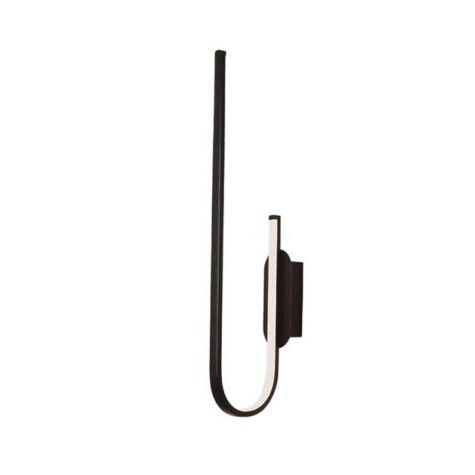 ΑΠΛΙΚΑ LED DIMMABLE ΜΑΥΡΟ ΣΑΓΡΕ ΜΕ ΑΚΡΥΛΙΚΟ ΚΑΛΛΥΜΑ ΓΙΑ ΚΑΛΥΤΕΡΗ ΔΙΑΧΥΣΗ ΤΟΥ ΦΩΤΟΣ ΣΕ ΘΕΡΜΟ ΧΡΩΜΑ Αλουμίνιο 17.5*7.5*60