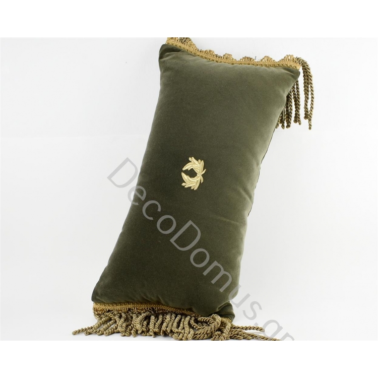 ΜΑΞΙΛΑΡΙ ΠΑΡΑΛΛΗΛΟΓΡΑΜΜΟ OLIVE ΜΕ ΓΕΜΙΣΗ Σενίλ 35*65