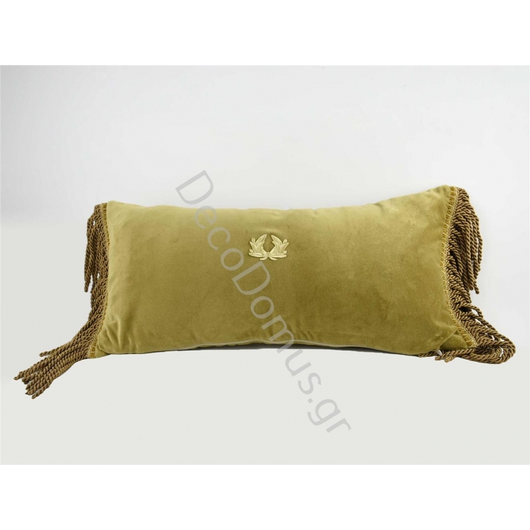 ΜΑΞΙΛΑΡΙ ΠΑΡΑΛΛΗΛΟΓΡΑΜΜΟ GOLD ΜΕ ΓΕΜΙΣΗ Βελούδο 35*65