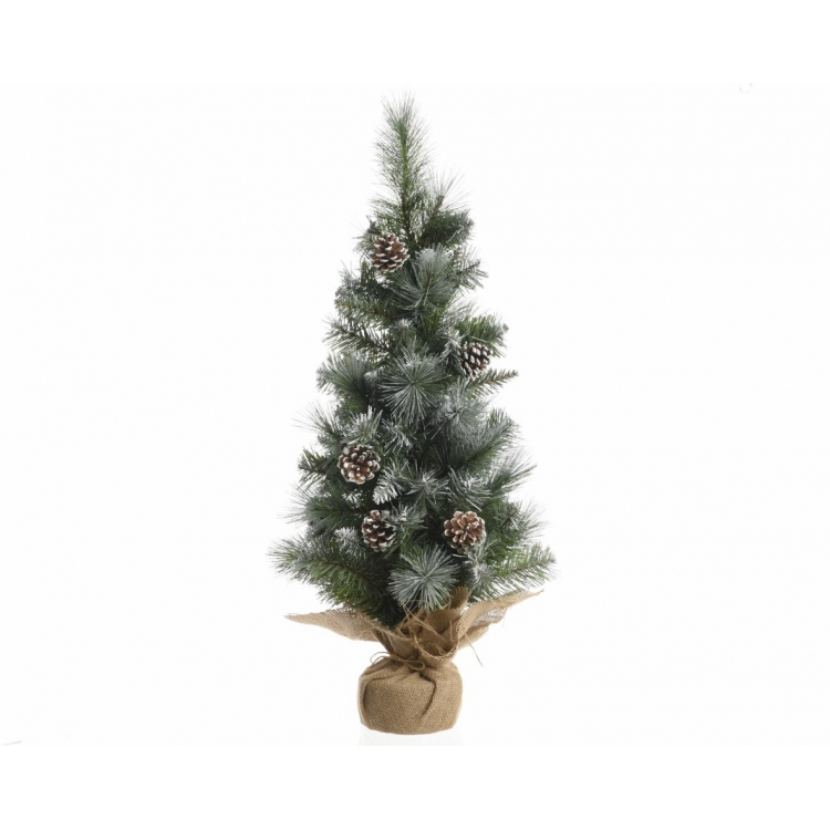 ΧΡΙΣΤΟΥΓΕΝΝΙΑΤΙΚΟ ΔΕΝΤΡΑΚΙ ΠΡΑΣΙΝΟ ΜΕ ΚΟΥΚΟΥΝΑΡΙΑ Συνθετικό 75 cm