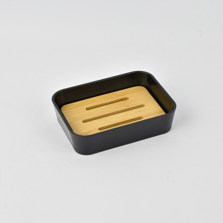 ΘΗΚΗ ΓΙΑ ΣΑΠΟΥΝΙ BAMBOO ΜΑΥΡΗ Συνθετικό 12*9*2.5