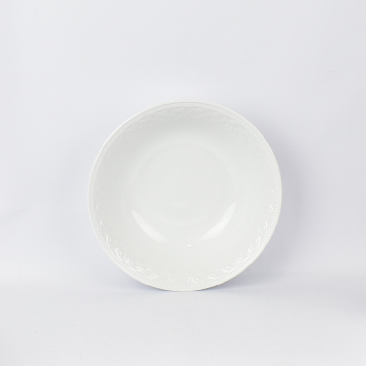 ΣΑΛΑΤΙΕΡΑ L.V. STUDIO ΛΕΥΚΗ Πορσελάνη Φ25.5*7