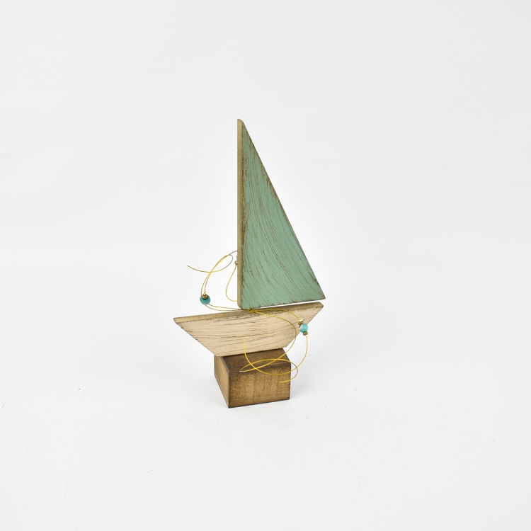 ΕΠΙΤΡΑΠΕΖΙΟ ΚΑΡΑΒΙ ΠΡΑΣΙΝΟ ΜΕΓΑΛΟ Ξύλο 10*4*19