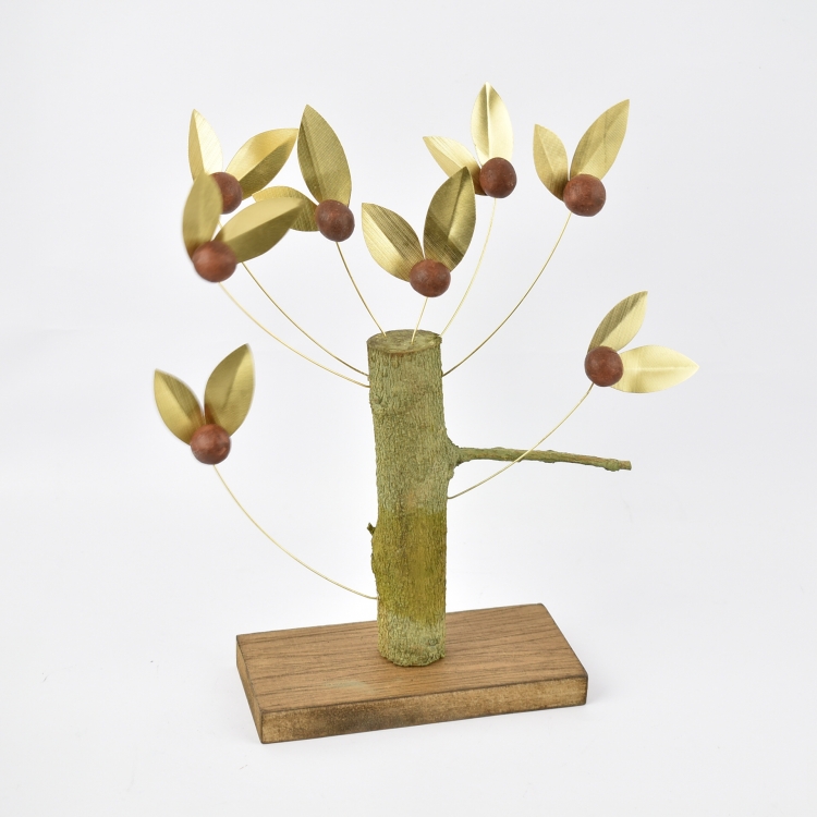 ΕΠΙΤΡΑΠΕΖΙΟ ΔΕΝΤΡΟ-ΕΛΙΑ ΚΑΦΕ Ξύλο 7.5*15*29