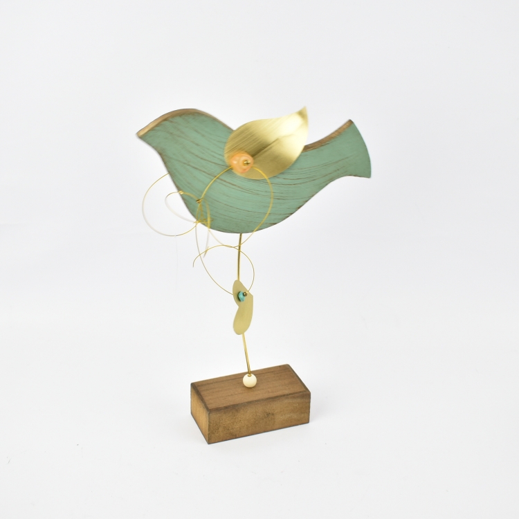 ΠΕΡΙΣΤΕΡΙ ΕΠΙΤΡΑΠΕΖΙΟ ΠΡΑΣΙΝΟ ΜΙΚΡΟ Ξύλο 16.5*4.5*25