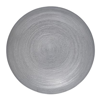 ΦΡΟΥΤΙΕΡΑ ΣΤΡΟΓΓΥΛΗ MOSAIC ΓΚΡΙ Γυαλί Φ40*7Υ