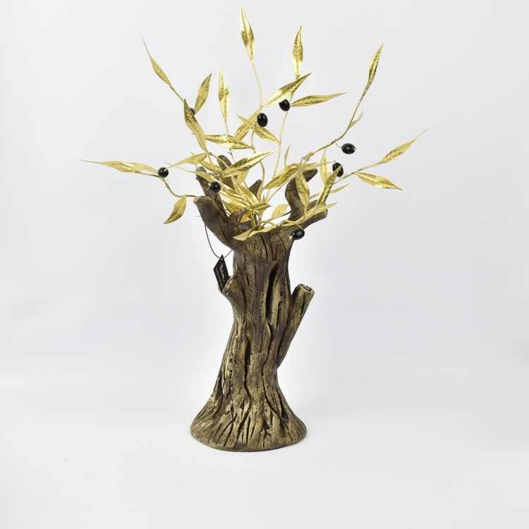 ΕΛΙΑ ΓΙΓΑΣ ΧΡΥΣΗ ΑΠΟ ΟΡΕΙΧΑΛΚΟ ΜΕ ΚΕΡΑΜΙΚΗ ΒΑΣΗ Κεραμικό Φ30*42Υ