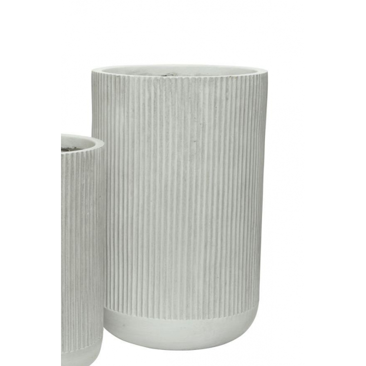 ΚΑΣΠΟ ΕΞΩΤΕΡΙΚΟΥ ΧΩΡΟΥ ΓΚΡΙ-ΛΕΥΚΟ ΜΕ ΛΩΡΙΔΕΣ ΜΕΣΣΑΙΟ Κεραμικό Φ30*47Υ