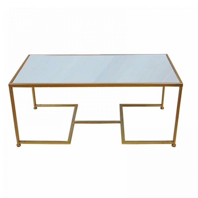 ΤΡΑΠΕΖΑΚΙ ΣΑΛΟΝΙΟΥ ΧΡΥΣΟ ΜΕ ΚΑΘΡΕΠΤΗ Μέταλλο