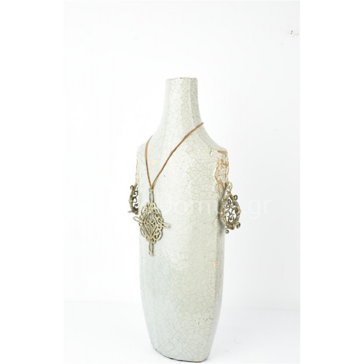 ΒΑΖΟ ΒΕΡΑΜΑΝ ΚΡΑΚΕΛΕ ΜΕ ΠΑΛΑΙΩΣΗ Κεραμικό 16*7*46.5Y