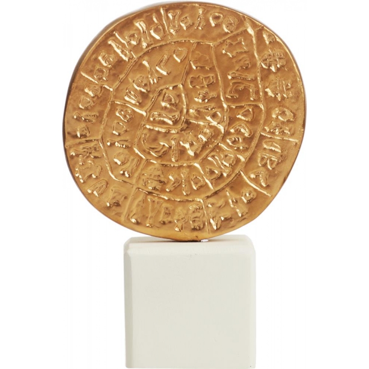 ΧΕΙΡΟΠΟΙΗΤΟΣ ΔΙΣΚΟΣ ΤΗΣ ΦΑΙΣΤΟΥ ΧΡΥΣΟΣ Κεραμικό 16*7*24Υ