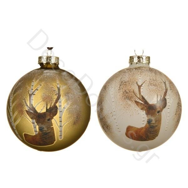 ΜΠΑΛΑ ΜΕ ΤΑΡΑΝΔΟ 2 ΧΡΩΜΑΤΑ Γυαλί Φ8