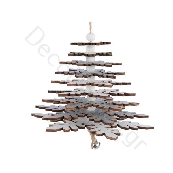 ΣΤΟΛΙΔΙ ΔΕΝΤΡΟ ΑΣΗΜΙ-ΛΕΥΚΟ ΚΟΝΤΡΑ ΠΛΑΚΕ ΜΕ ΚΟΥΔΟΥΝΑΚΙΑ Ξύλο Φ13*Η24