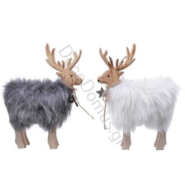 ΔΙΑΚΟΣΜΗΤΙΚΟ ΕΛΑΦΙ ΜΕ ΓΟΥΝΑ 2 ΧΡΩΜΑΤΑ Ύφασμα 15x3xh19