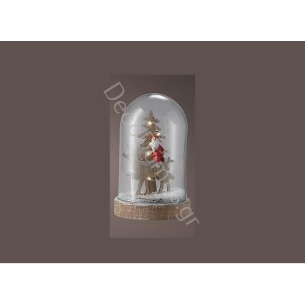 ΦΩΤΙΖΟΜΕΝΗ ΓΥΑΛΑ ΜΕ ΑΗ ΒΑΣΙΛΗ ΚΑΙ ΑΣΤΕΡΙ Γυαλί Φ9.5xh15.5