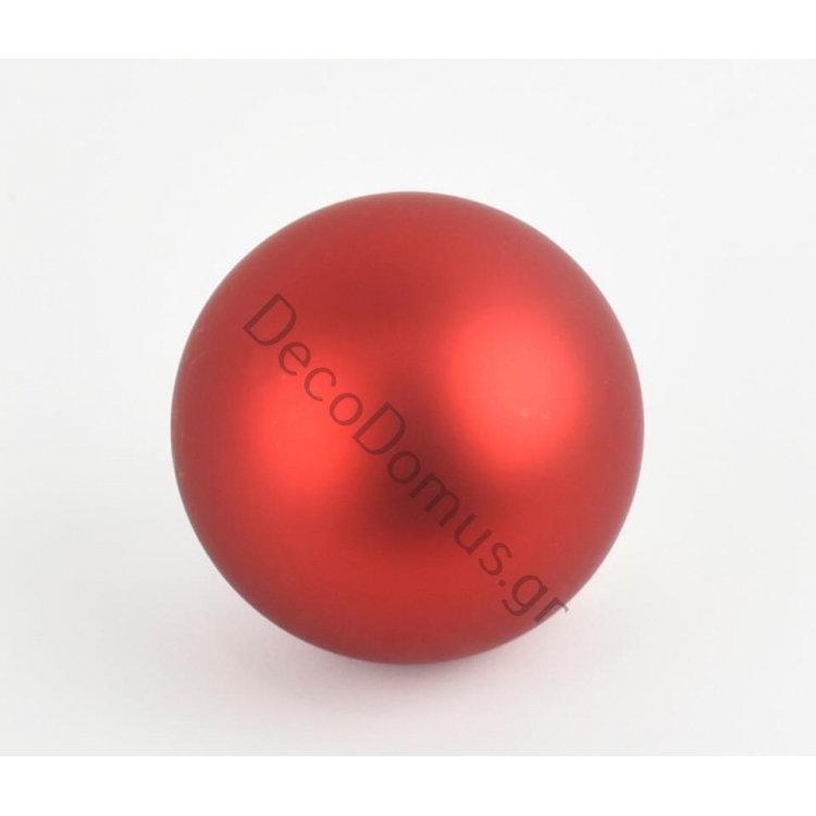 ΧΡΙΣΤΟΥΓΕΝΝΙΑΤΙΚΗ ΓΥΑΛΙΝΗ ΜΠΑΛΑ KOKKINH MAT Φ10cm - KAEMINGK Γυαλί Φ10