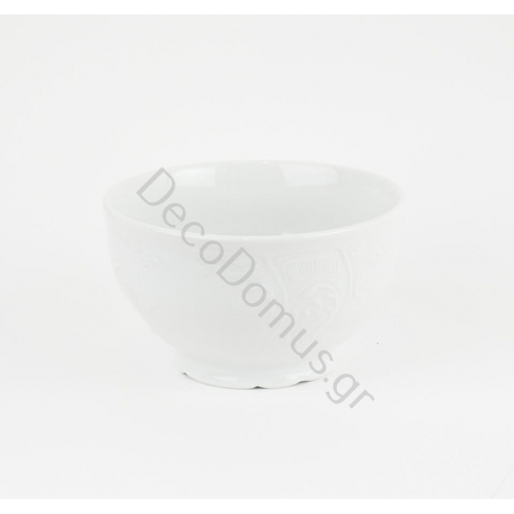 ΜΠΟΛ ΛΕΥΚΟ ΑΝΑΓΛΥΦΟ Πορσελάνη Φ13xh7.5