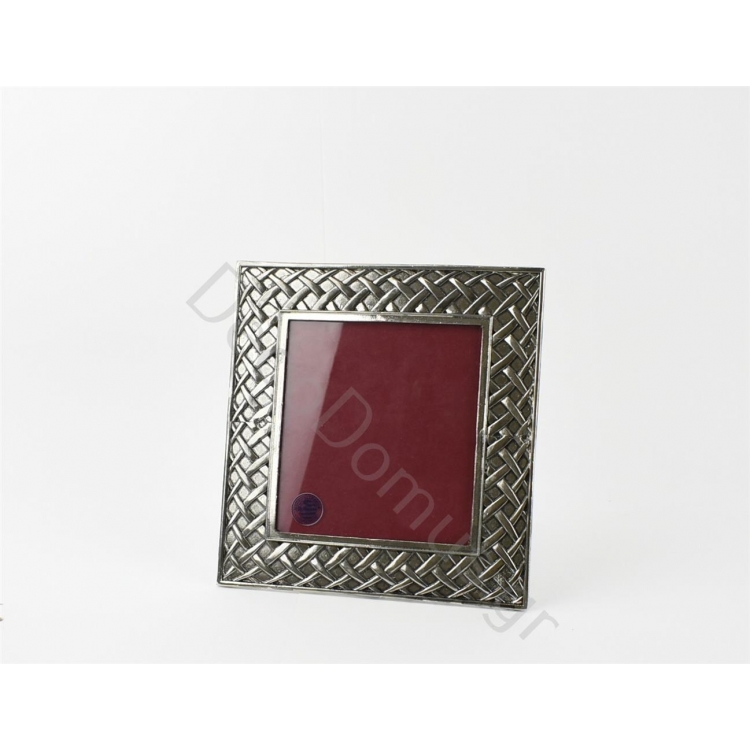 ΚΟΡΝΙΖΑ ΧΕΙΡΟΠΟΙΗΤΗ ΕΠΑΡΓΥΡΩΜΕΝΗ ΑΝΑΓΛΥΦΗ ΤΕΤΡΑΓΩΝΗ (12.5x11.5) Κασσίτερος 19x18