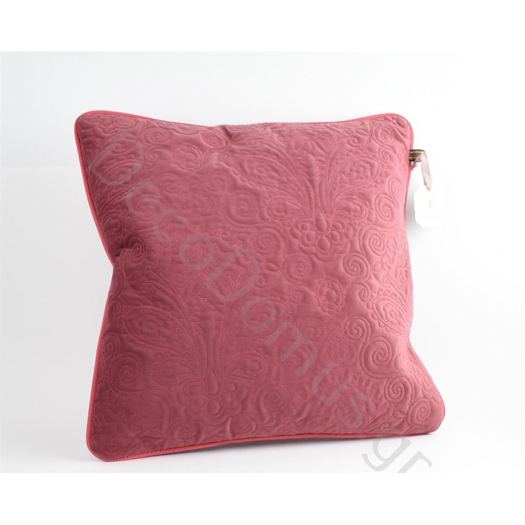 ΜΑΞΙΛΑΡΙ QUILTED PINK Βελούδο 50x50