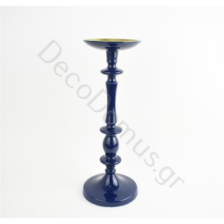 ΚΗΡΟΠΗΓΙΟ ΧΡΥΣΟ-ΜΠΛΕ Πορσελάνη Φ13xh35