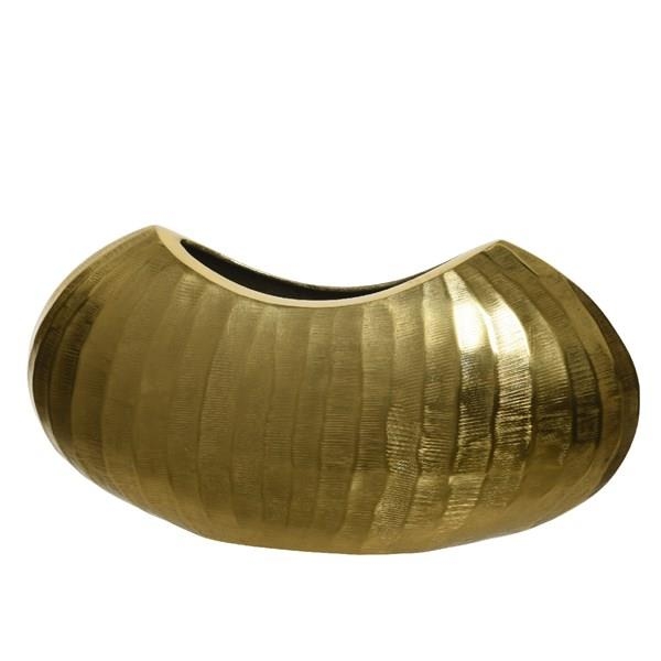 ΒΑΖΟ ΧΡΥΣΟ ΜΕ ΣΚΑΛΙΣΜΑ ΚΑΙ ΓΡΑΜΜΕΣ Αλουμίνιο 11x40xh19.5