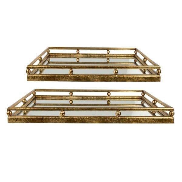 ΟΡΘΟΓΩΝΙΟΣ ΔΙΣΚΟΣ ΧΡΥΣΟΣ ΜΕ ΚΑΘΡΕΠΤΗ ΜΙΚΡΟΣ Ξύλο 42x33xh8