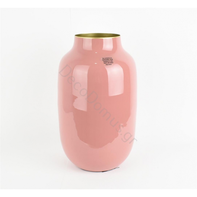 ΒΑΖΟ ΟΒΑΛ ΡΟΖ ΜΕ ΕΣΩΤΕΡΙΚΟ ΧΡΥΣΟ Μέταλλο Φ16xh30