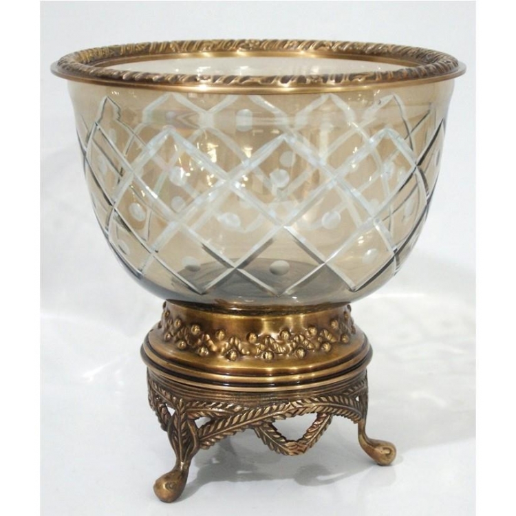 ΜΠΟΛ ΣΤΡΟΓΓΥΛΟ Γυαλί 21x21xh20