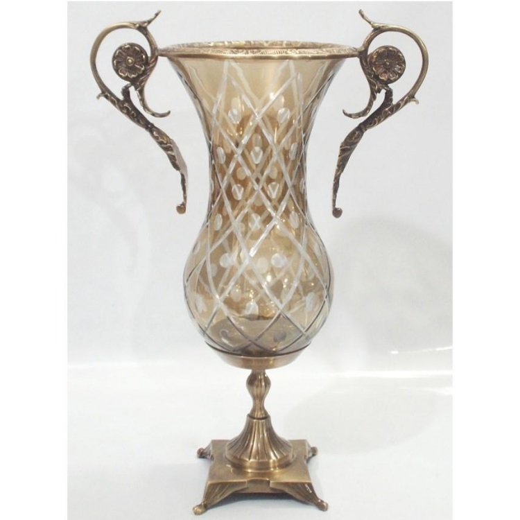 ΒΑΖΟ ΜΕ ΧΕΡΟΥΛΙΑ Γυαλί 28x17xh42