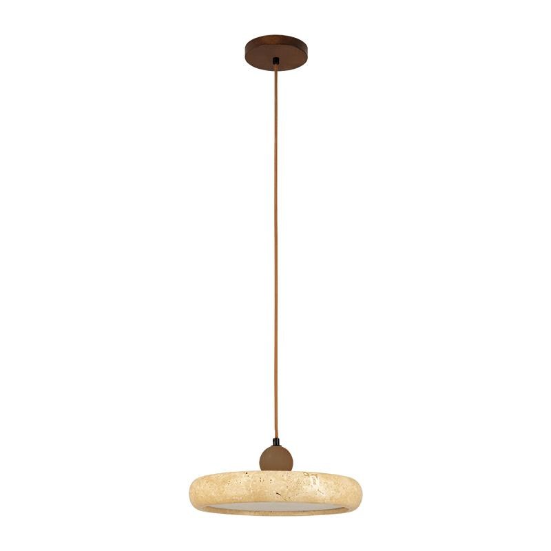 ΚΡΕΜΑΣΤΟ ΜΟΝΟΦΩΤΟ ΦΩΤΙΣΤΙΚΟ 22W ΦΥΣΙΚΗ ΠΕΤΡΑ-ΚΑΦΕ ΞΥΛΟ Ξύλο Φ0.30*Υ0.12